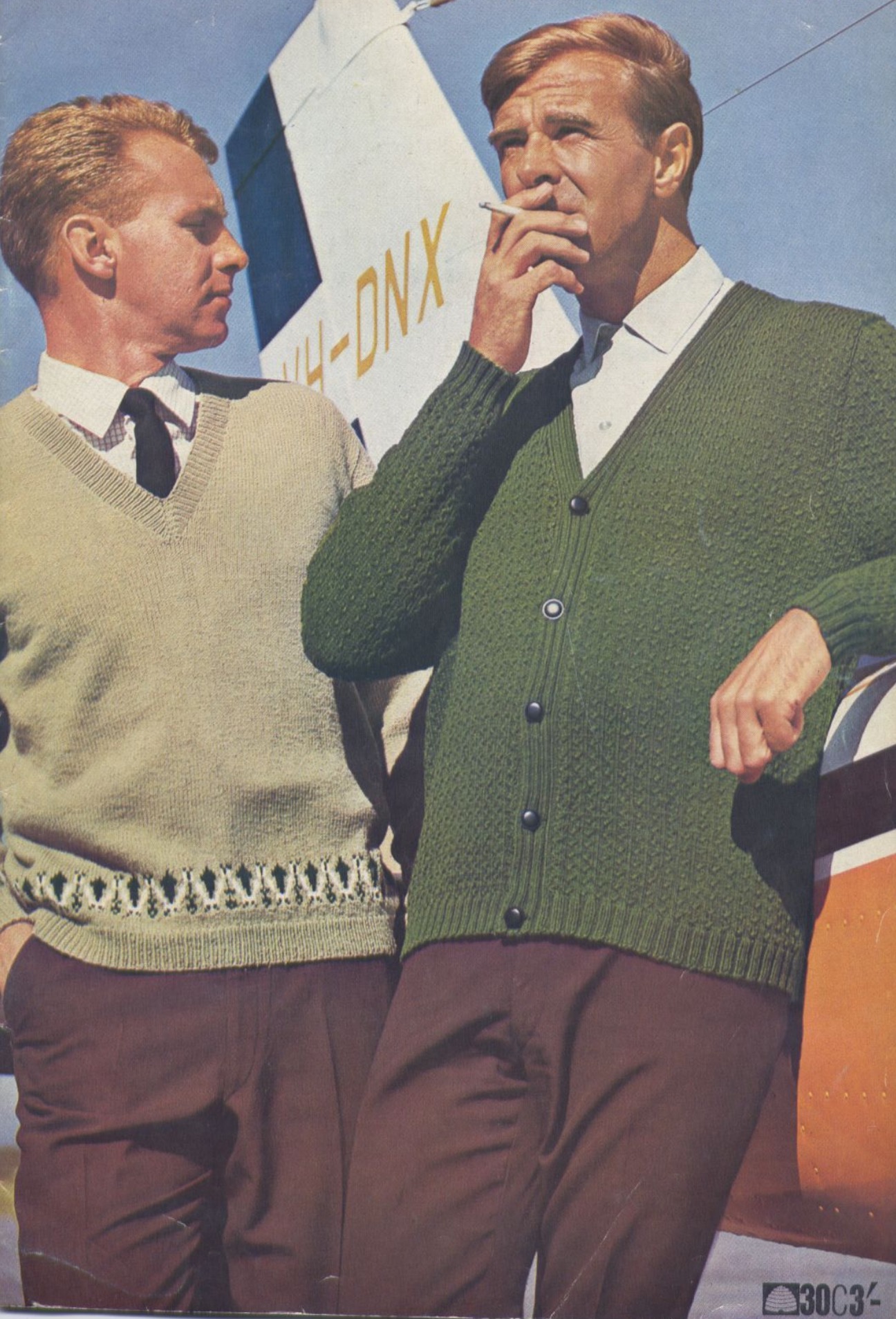 Vintage men Jumper Knit epattern | Superlucky8